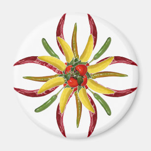 Heißer Paprikaschoten-Kühlschrank-Magnet Magnet