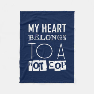 "HEISSER POLIZIST-" COOLES FLEECEDECKE