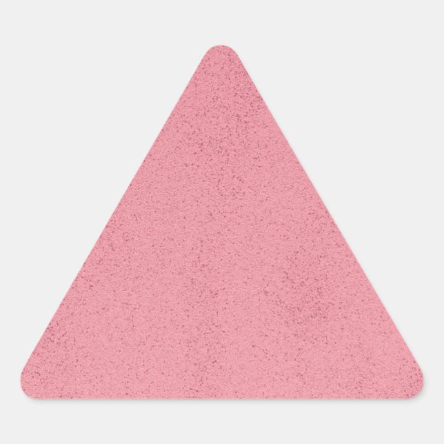 Heißer Rosa-Mess Dreieckiger Aufkleber (Vorderseite)