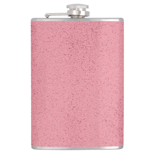 Heißer Rosa-Mess Flachmann (Vorderseite)