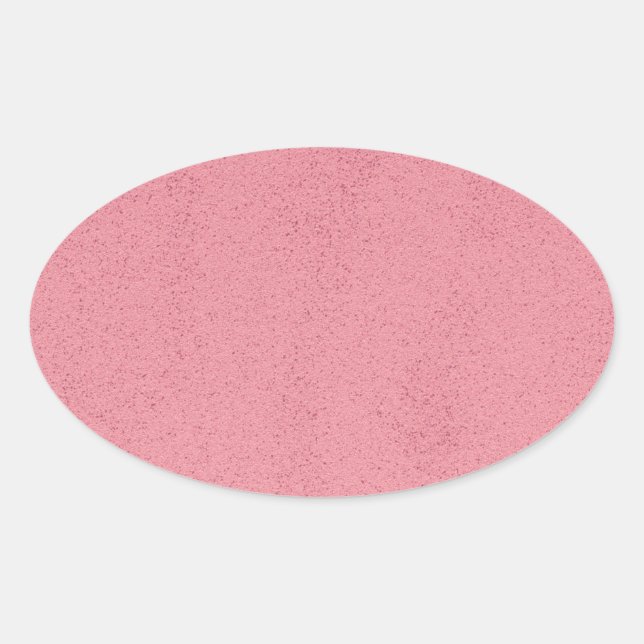 Heißer Rosa Wirrwarr Ovaler Aufkleber (Vorderseite)