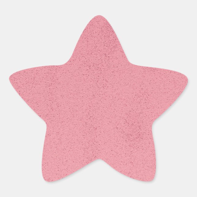 Heißer Rosa Wirrwarr Stern-Aufkleber (Vorderseite)