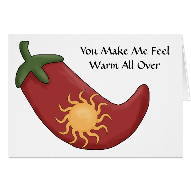 Heißer roter Chili-Pfeffer - Liebe (Vorderseite (Horizontal))