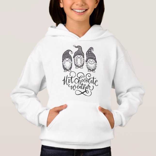 Heißer Schokoladen-Wetter Hoodie (Vorderseite)