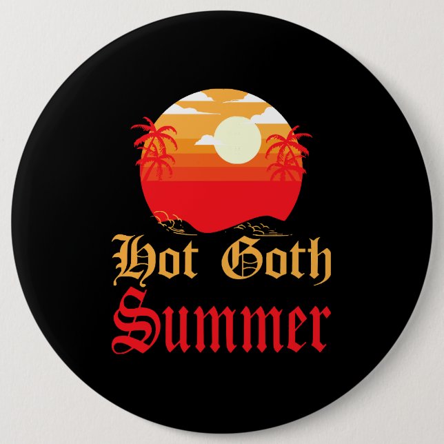 heißer Sommer Button (Vorderseite)