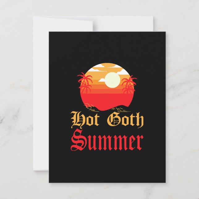 heißer Sommer Feiertagskarte (Vorderseite)