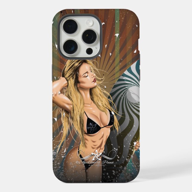 Heißer Sommer iPhone Hülle (Rückseite)