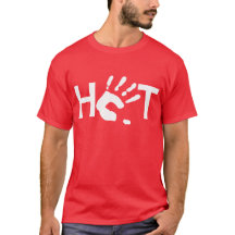 HEISSER T - Shirt mit handprint