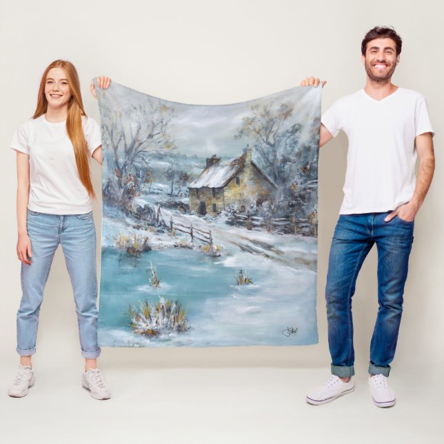"Heißer Tee" Fleecedecke (Beispiel)