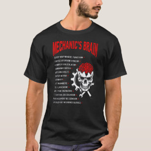 Heißer Trend Mechaniker-Gehirn T-Shirt