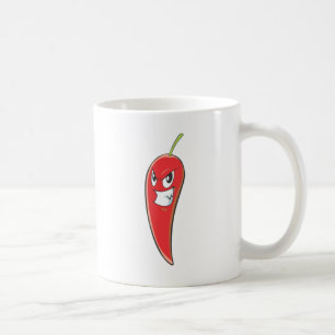 Heißer und würziger roter Chili-Pfeffer Kaffeetasse