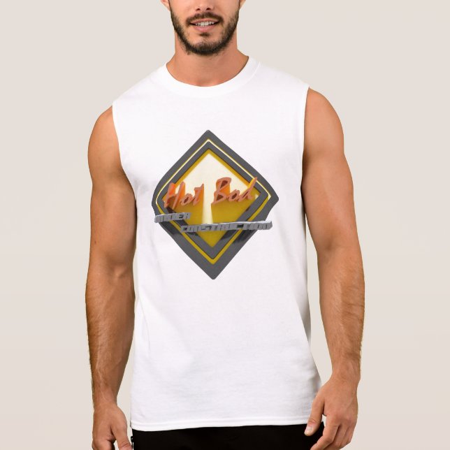 Heißer Verschlusspfropfen-im Bau Baumwolle Ärmelloses Shirt (Vorderseite)