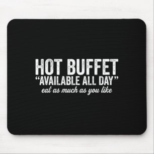 Heißes Buffet den ganzen Tag verfügbar. Essen Sie Mousepad