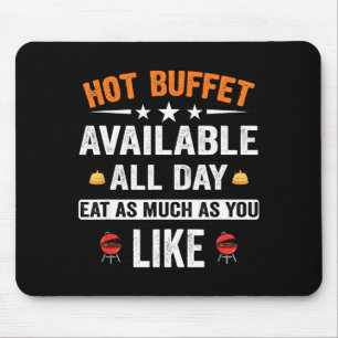 Heißes Buffet den ganzen Tag verfügbar. Essen Sie  Mousepad