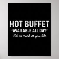 Heißes Buffet den ganzen Tag verfügbar. Essen Sie