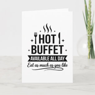Heißes Buffet den ganzen Tag verfügbar Lustiger Er Karte