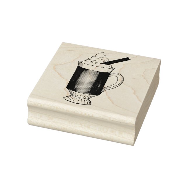 Heißes Buttermittel Rum Wintertime Drink Holiday B Gummistempel (Stempel)