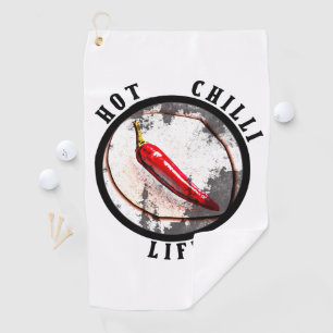 Heißes Chili-Leben Golfhandtuch