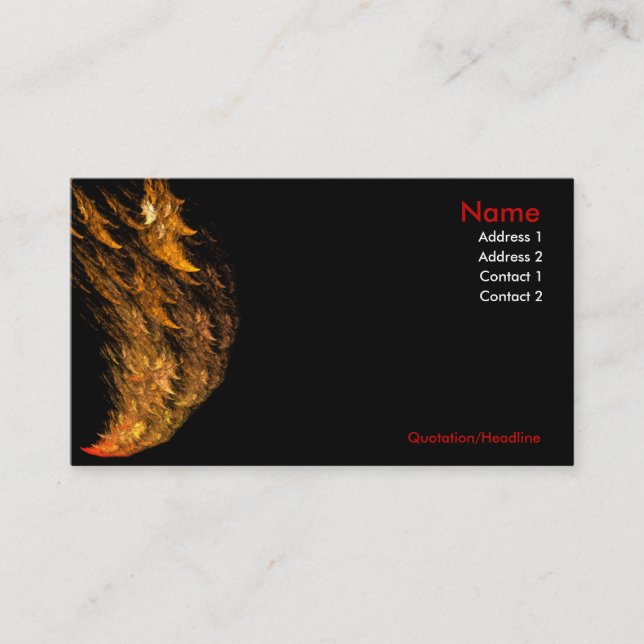 Heißes heißes heißes! Glauben Sie den Visitenkarte (Vorderseite)