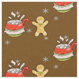 heißes Kakao + Lebkuchen Stoff