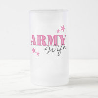 Heißes Rosa-Armee-Ehefrau-mattierte Tasse