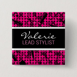 Heißes Rosa-bezauberndes Button