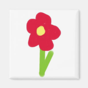 Heißes Rosa-Blume 2 Magnet