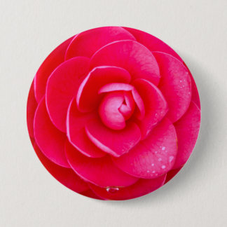 Heißes Rosa Dahlie  Button