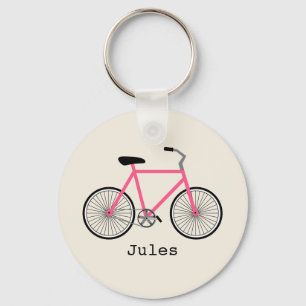 Heißes Rosa-Fahrrad-Schlüsselanhänger Schlüsselanhänger