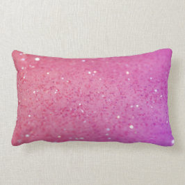 Heißes Rosa-Glitzer - glänzend, Glitzern Lendenkissen