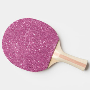 Heißes Rosa-Glitzer-Glitzern Tischtennis Schläger