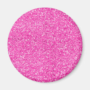 Heißes Rosa-Glitzer Magnet