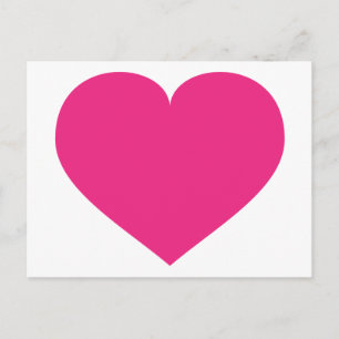Heißes Rosa Herz Postkarte