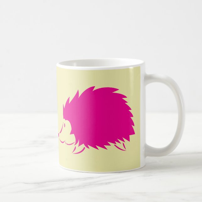 Heißes Rosa-Igel Tasse (Rechts)