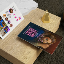 Heißes Rosa Instagram-QR-Code-Geschäftskarte für B