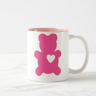 Heißes Rosa-Liebeteddy-Tasse Zweifarbige Tasse