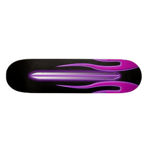 Heißes Rosa-lila Flamme FutureRetro Plattform Skateboard