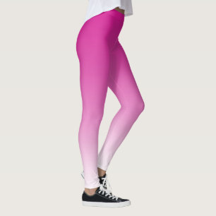 Heißes Rosa Ombre ganz über Druck-Leggings Leggings