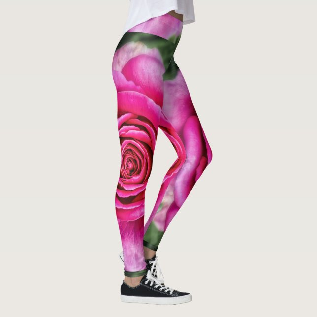 Heißes Rosa-Rose Leggings (Rechts)