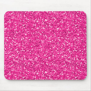 Heißes Rosa-Schimmer-Glitzer Mousepad