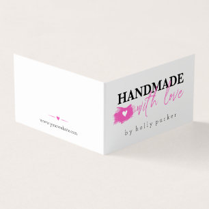 Heißes Rosa u. Schwarzes - handgemacht mit Liebe