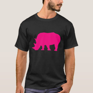 Heißes Rosarhino-Shirt T-Shirt