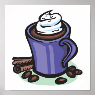 heißes Schokoladenkakao Poster