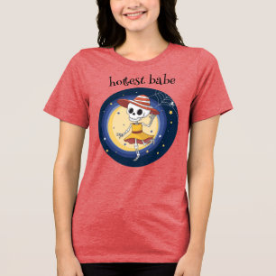 heißes Skelett Halloween Shirt Niedlich und sonnig