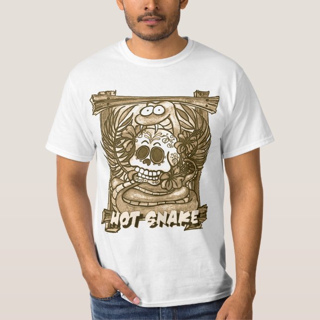 HEISSES SNAKE2sepia T-Shirt (Vorderseite)