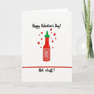 Heißes Valentinsgruß-Kärtchen Karte