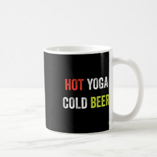 Heißes Yoga Kaltes Bier Workout Tank Muskel Fitnes Kaffeetasse