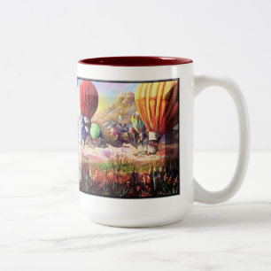 "Heißluft-Ballon-Fiesta" Zweifarbige Tasse