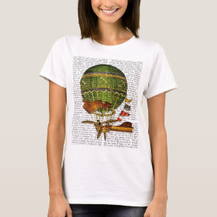 Heißluft-Ballon-Grün T-Shirt
