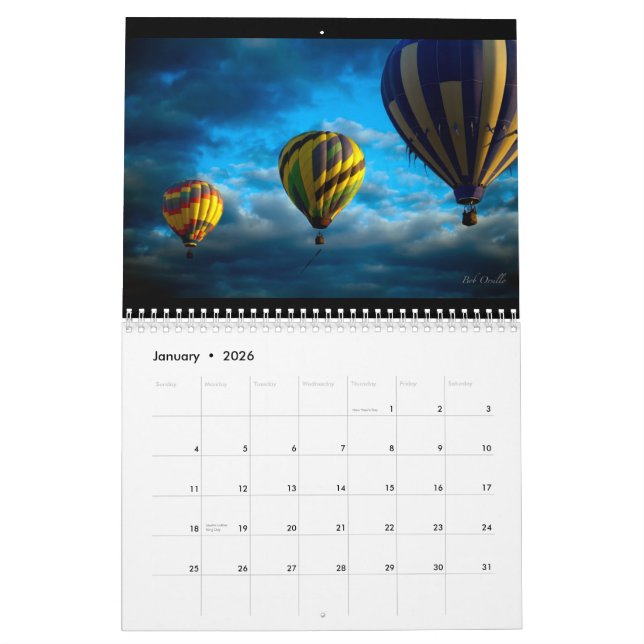Heißluft-Ballon-Kalender Kalender (Jan 2026)
